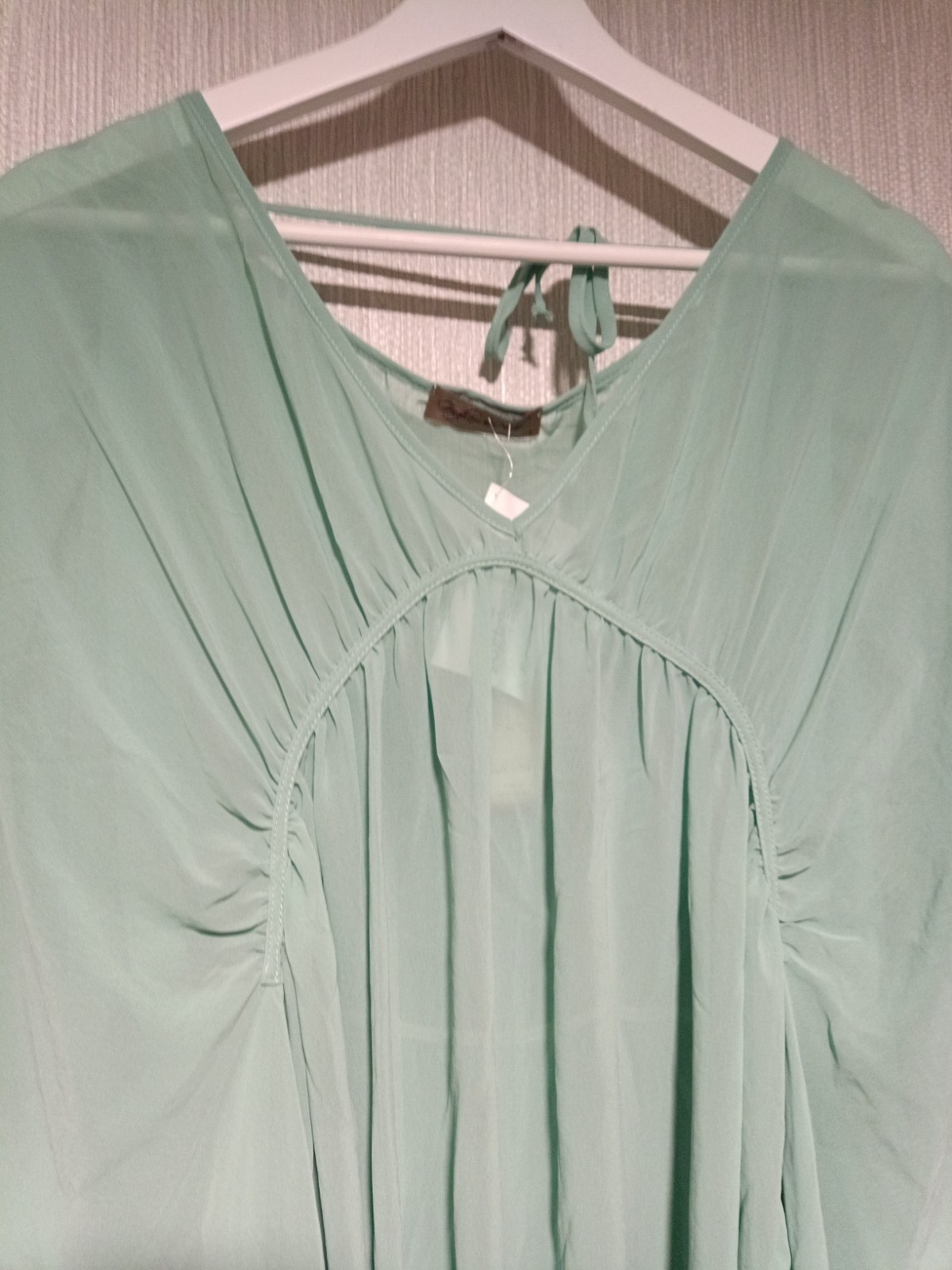 Gingham & Heels Kaftan, Mint Green, Size 12/14UK New With Tags