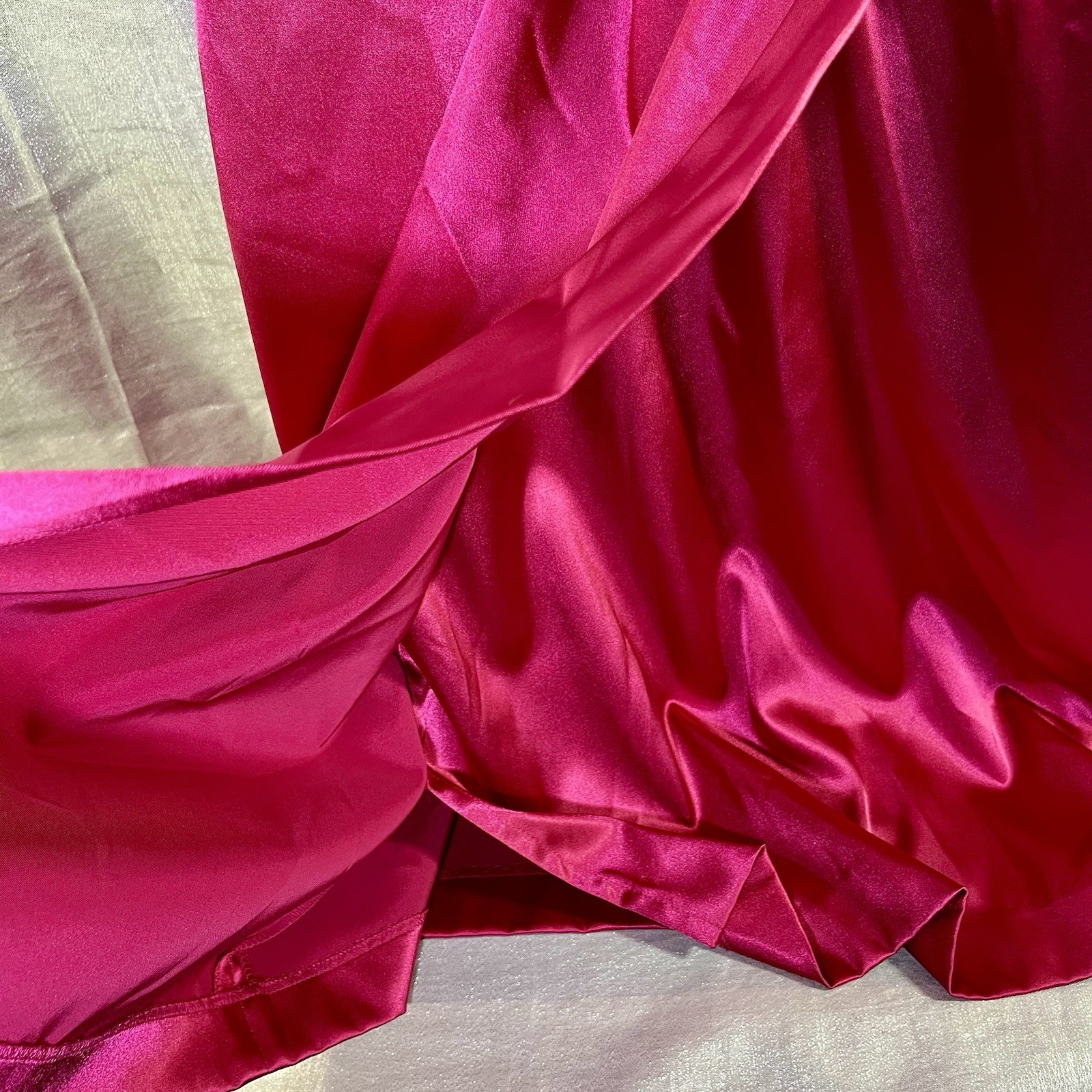 EVAN PICONE Watermelon Pink Silky Halter Sleeveless Cocktail Party Dress Sz 10