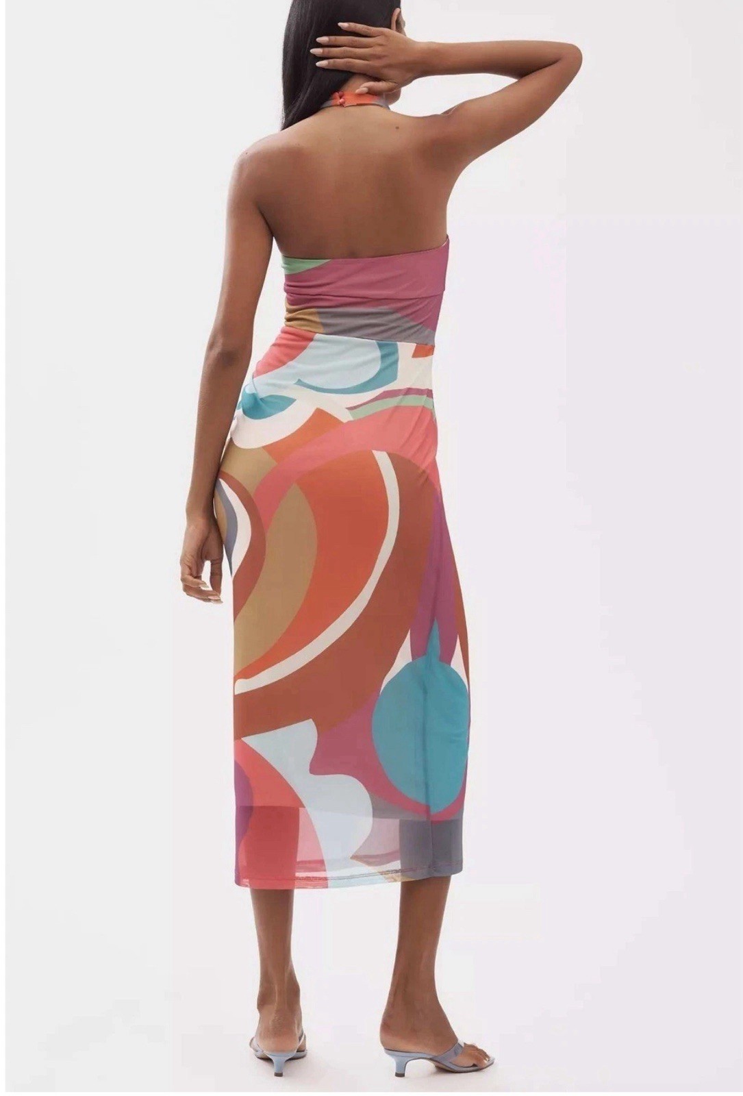 NWT XL By Anthropologie Square-Neck Halter Midi Dress!