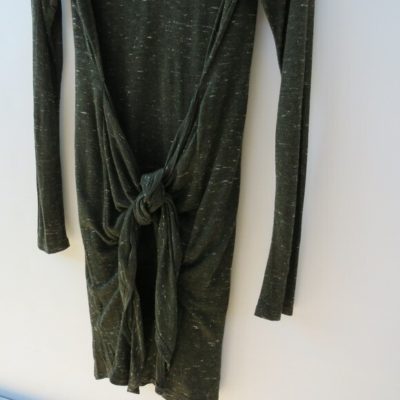 Dolan Left Coast Collection Spacedye Green Tie Front Dress Size Medium
