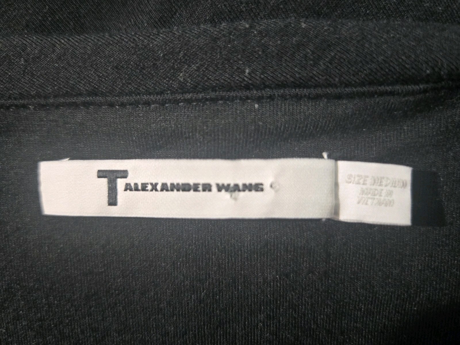 T by Alexander Wang Twisted Top Women’s Medium Black Sleeveless Jersey NWOT