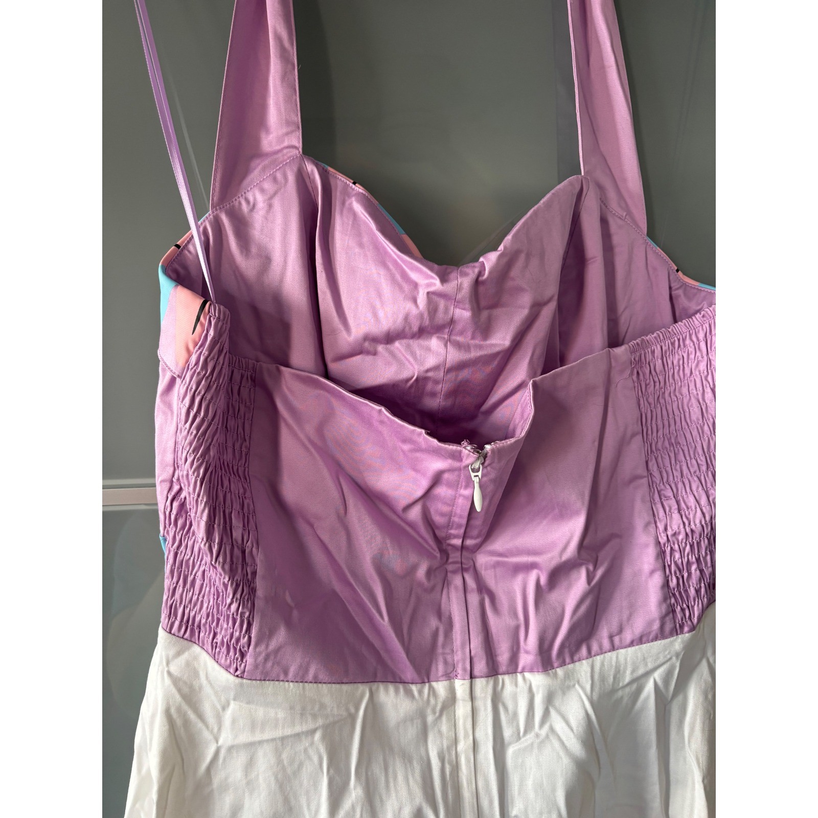 NEW Disney Parks Mrs Potts Chip Cup Beauty and the Beast Halter Dress Large