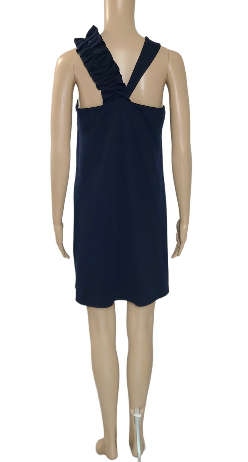 VOOM by JOY HAN Navy Blue Rosette Halter Neckline Mini Dress Sz M