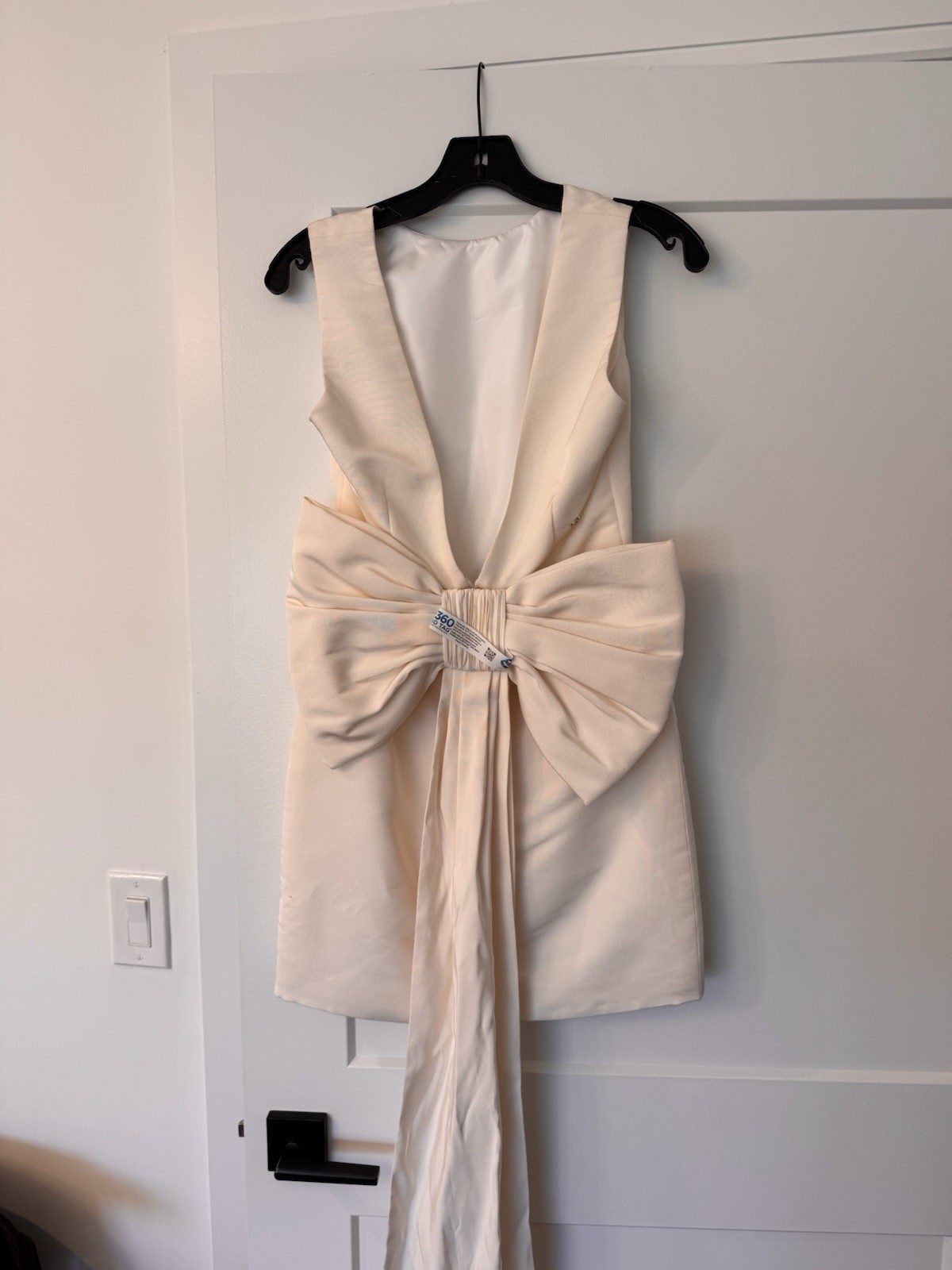 Alexia Maria Ella Silk Faille Mini Dress Cream Size 2 – New w/Tags