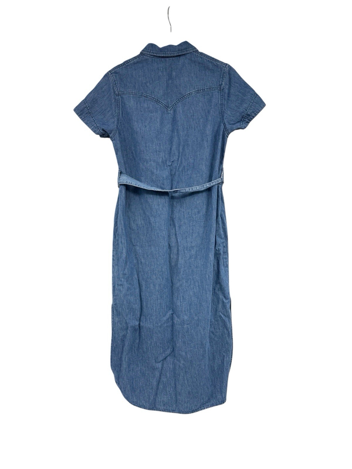Boyish Jeans Revolve Marcel Western Shirt Dress In Blau Minimalist Womens Small