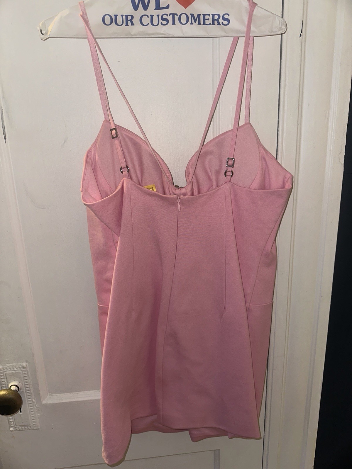 Pink AREA Butterfly Mini Dress Size US 14