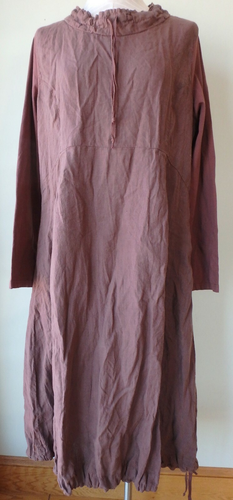 FLAX Designs Urban Revere Dress M NWT RAISIN