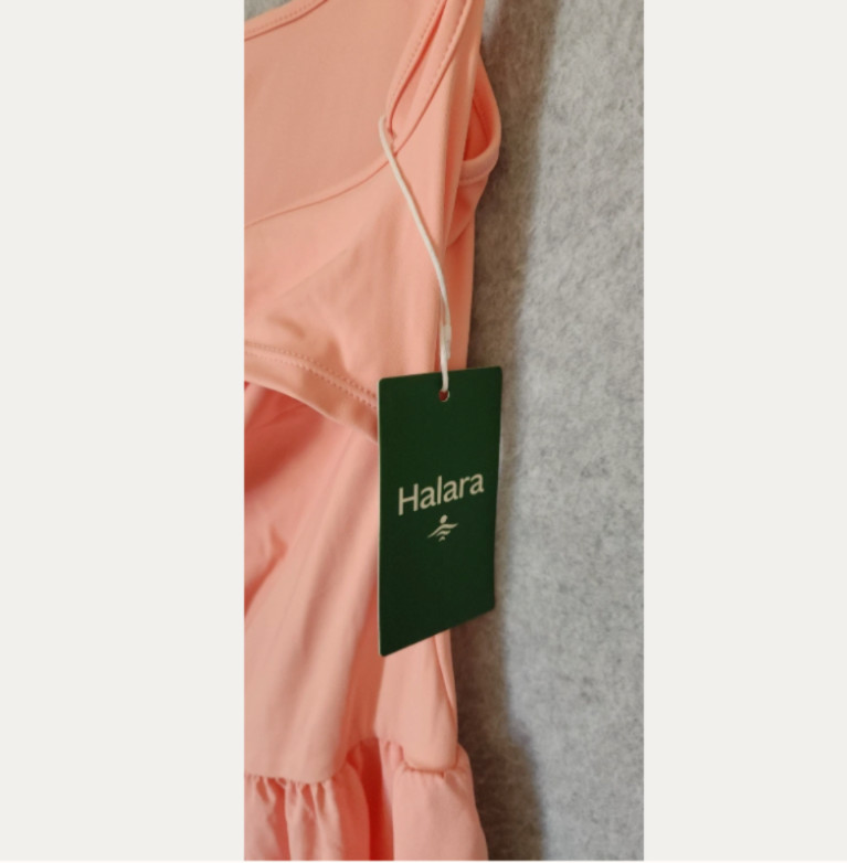 NWT Halara Breezeful Backless Side Pocket Flowy Flare Maxi Quick Dry Slip Dress