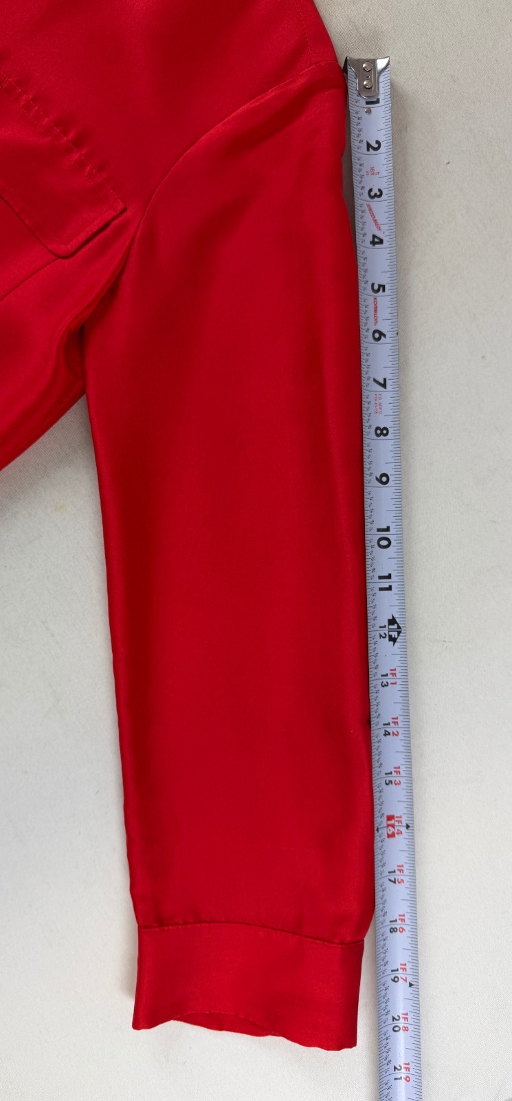 NWOT CAROLINE HERRERA Red Silk Button Up Dress Pocket Rope Belt Bend Collar 4 S