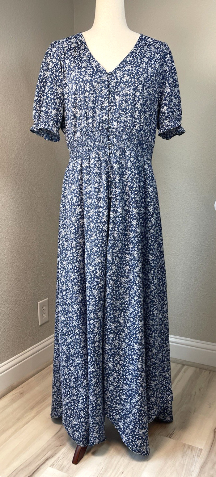 Baltic Born NEW! maxi asymetrical summer dress Large feminine coquette