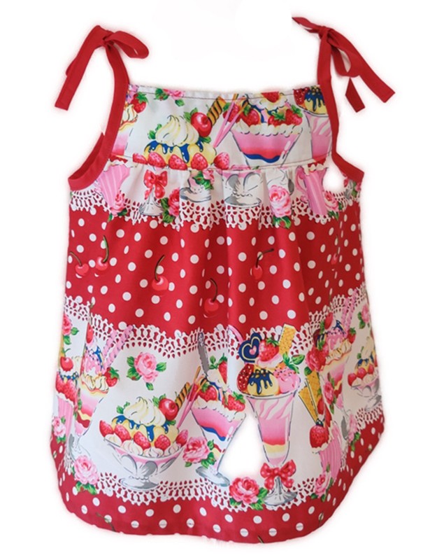 Ice Cream Print Dress by Serendipity Girls Designer Dresses