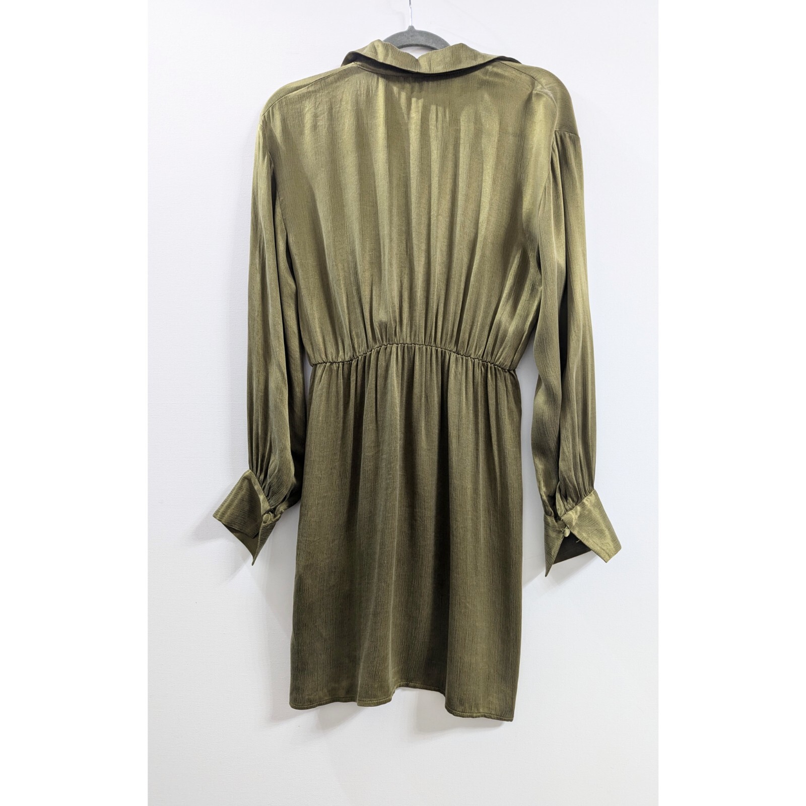 H&M Low-cut V-neck Wrapover Tunic with Draped Knot Detail Size 6