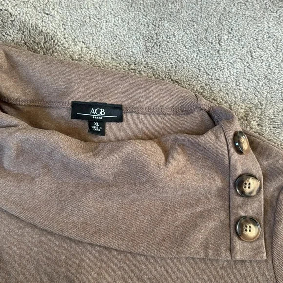 AGB Sweater Camel Brown Dress SIZE XL