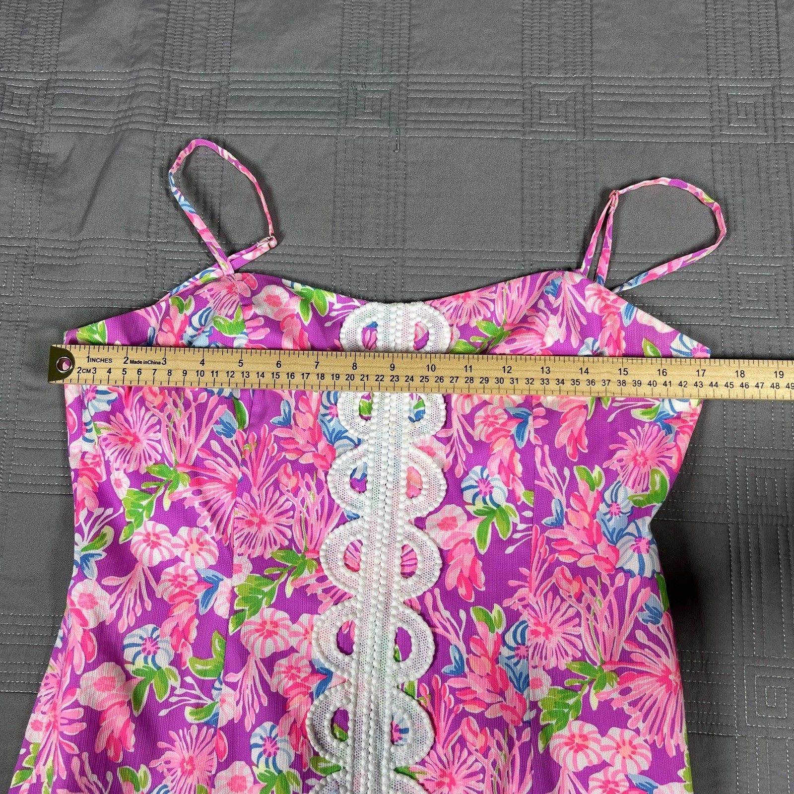 Lilly Pulitzer Shelli Stretch Fitted Dress Amethyst Moms The Word Mini Size 8