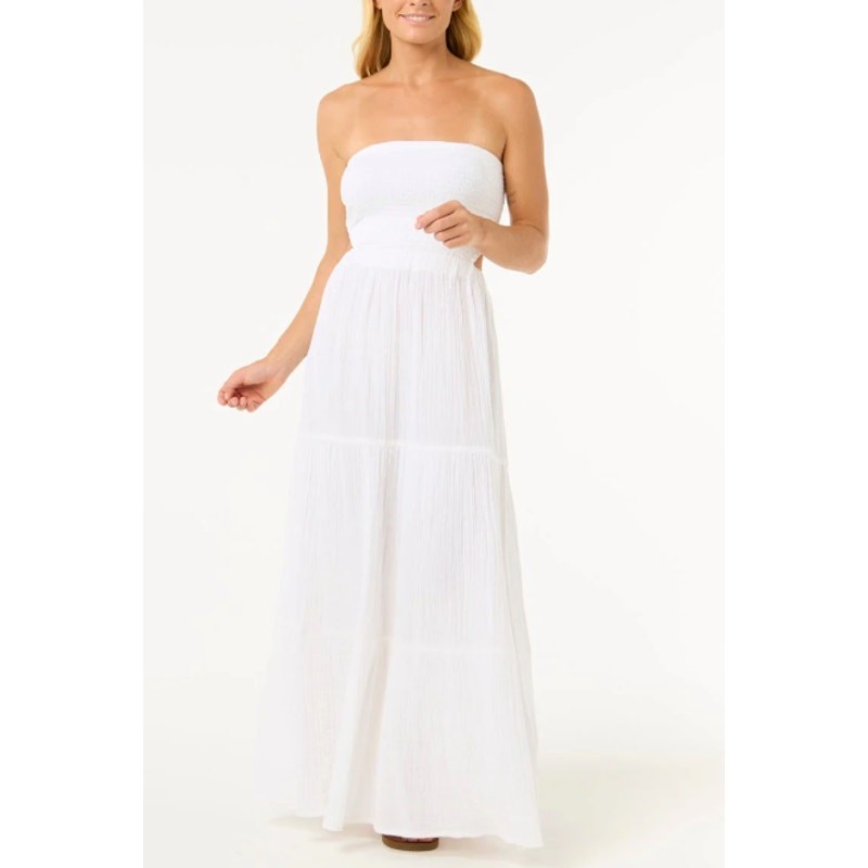 Rip Curl Women Premium Surf Maxi Dress Sleeveless White L