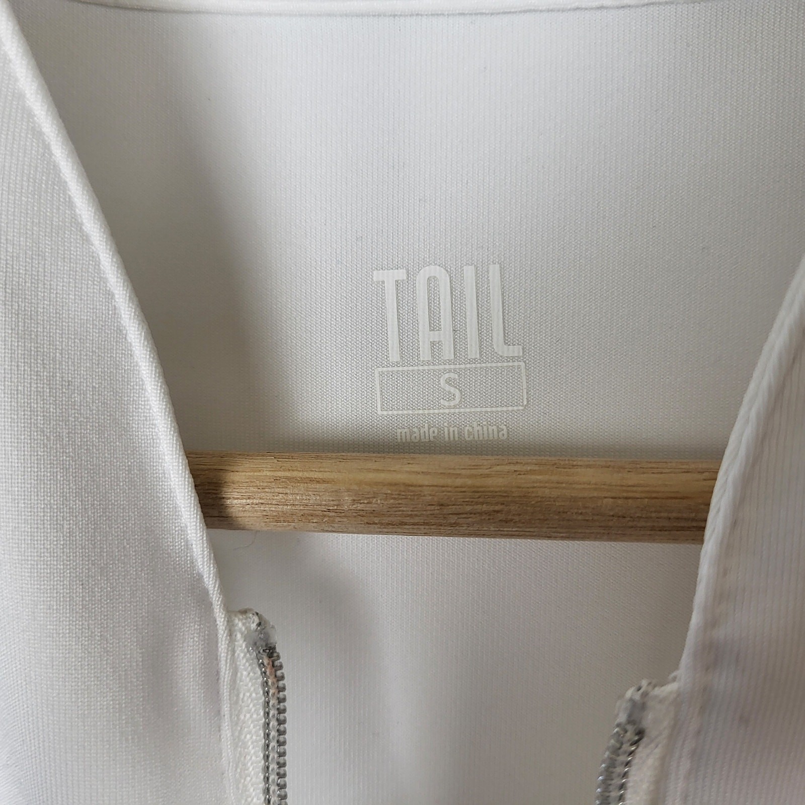 Tail Athletic Tennis Golf Dress White Quarter Zip Performance Dress Small