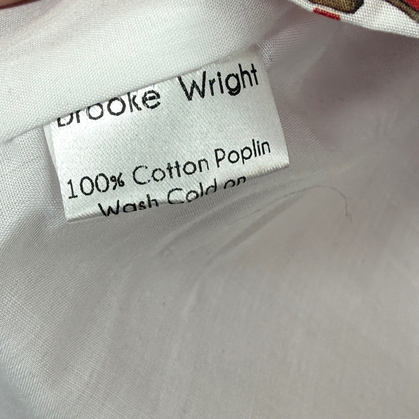 Brooke Wright Lucy Dress Medium White Red Cowboy Boot Cotton Poplin NWT READ