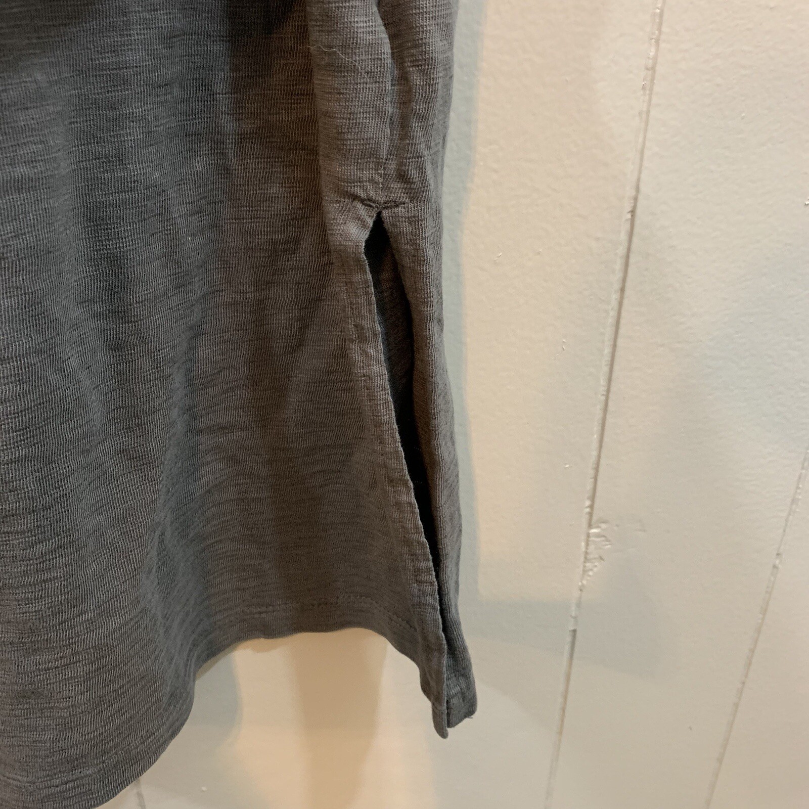 Universal Thread Gray Knit Cotton Casual Basic Crew Sleeveless Midi Dress XS NEW