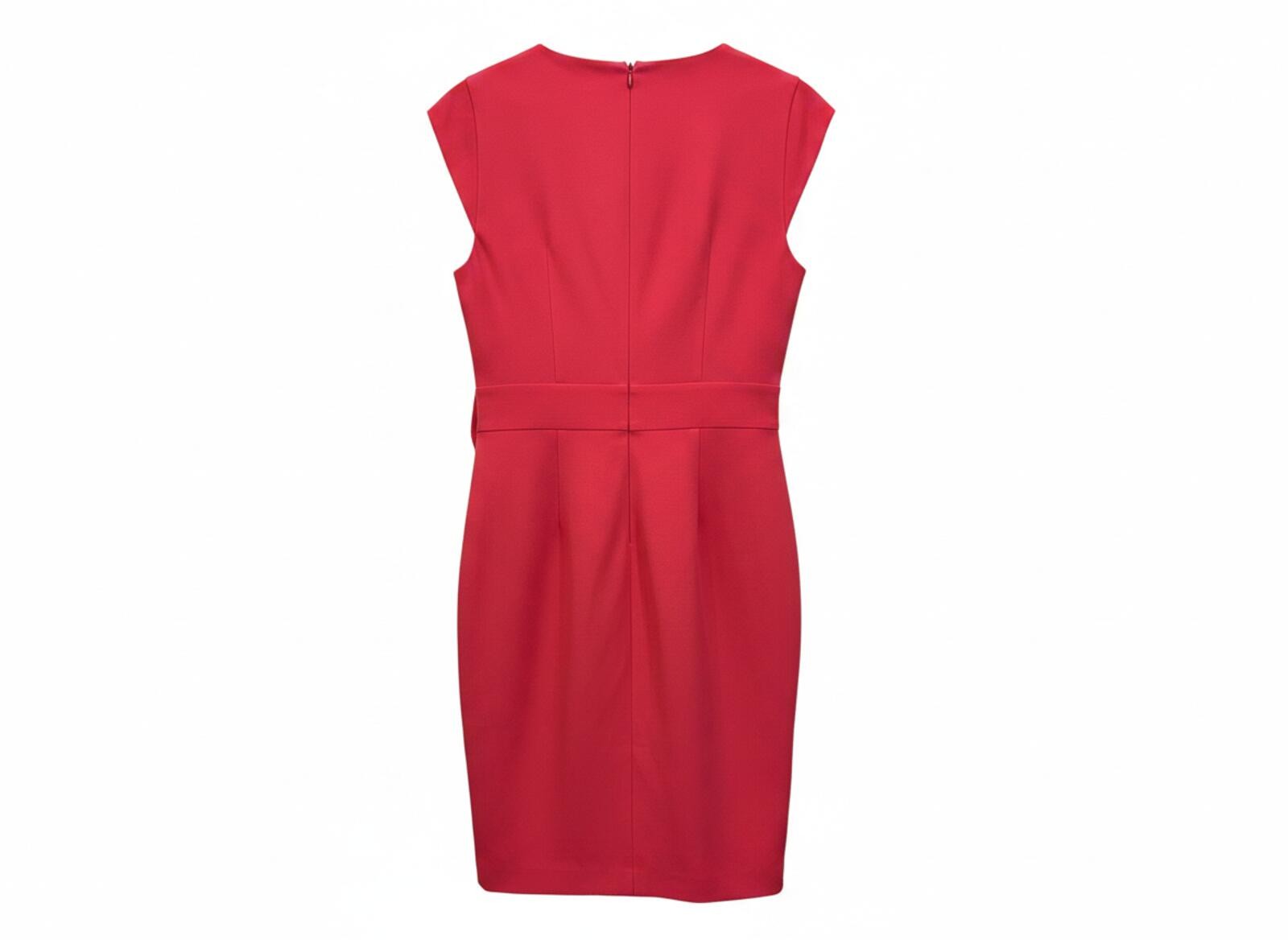 ERIN Erin Fetherston Raspberry Red Wrap Dress w/ Bow (NWT)