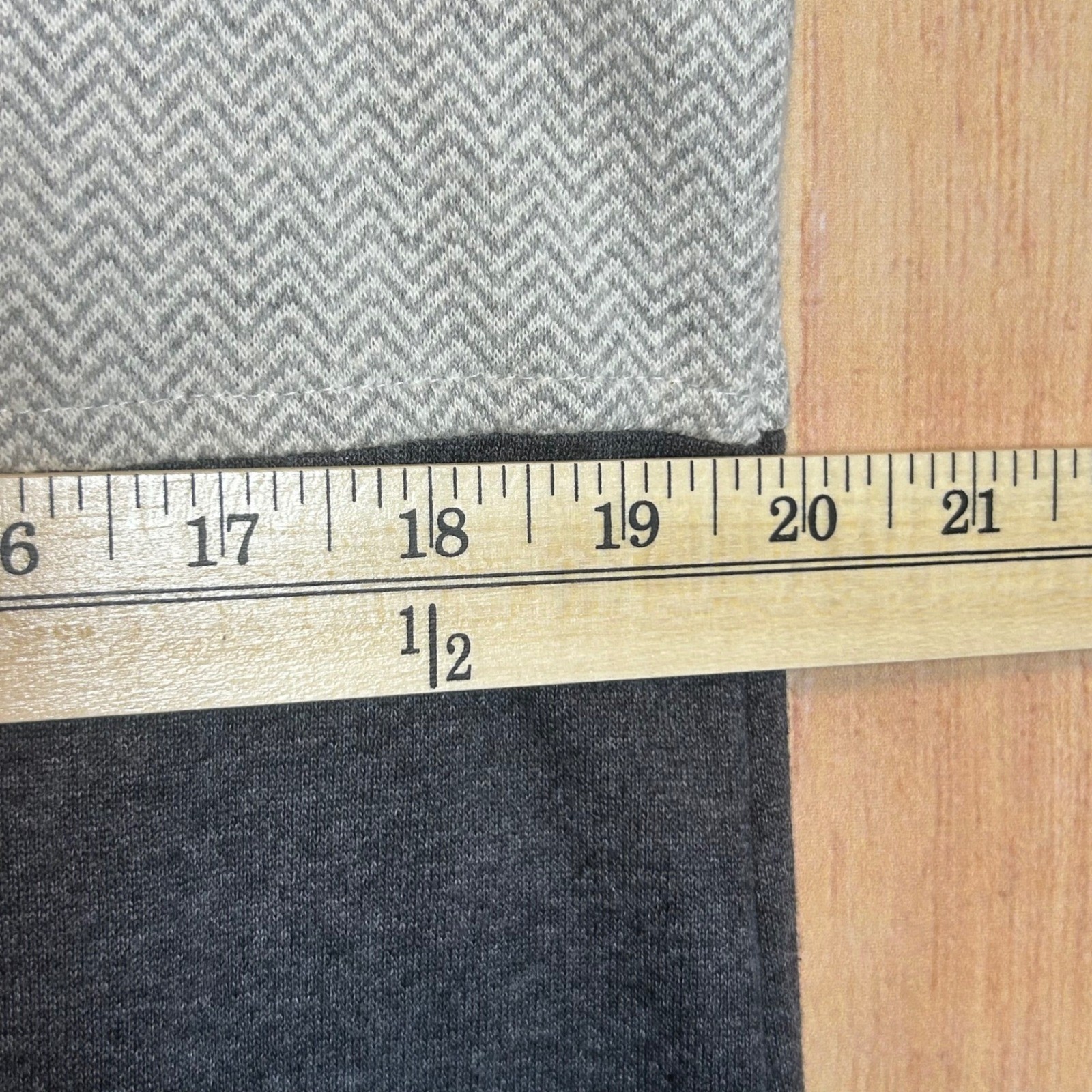 Cite Jumper Dress Womens Medium Grey Herringbone Character Pockets Lagenlook Art