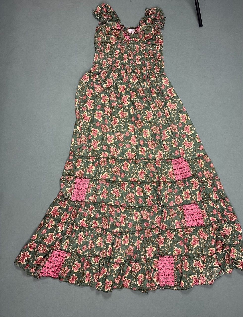 NWOT Cienna Rosa Maxi Dress Silk Blend Maxi Size Large