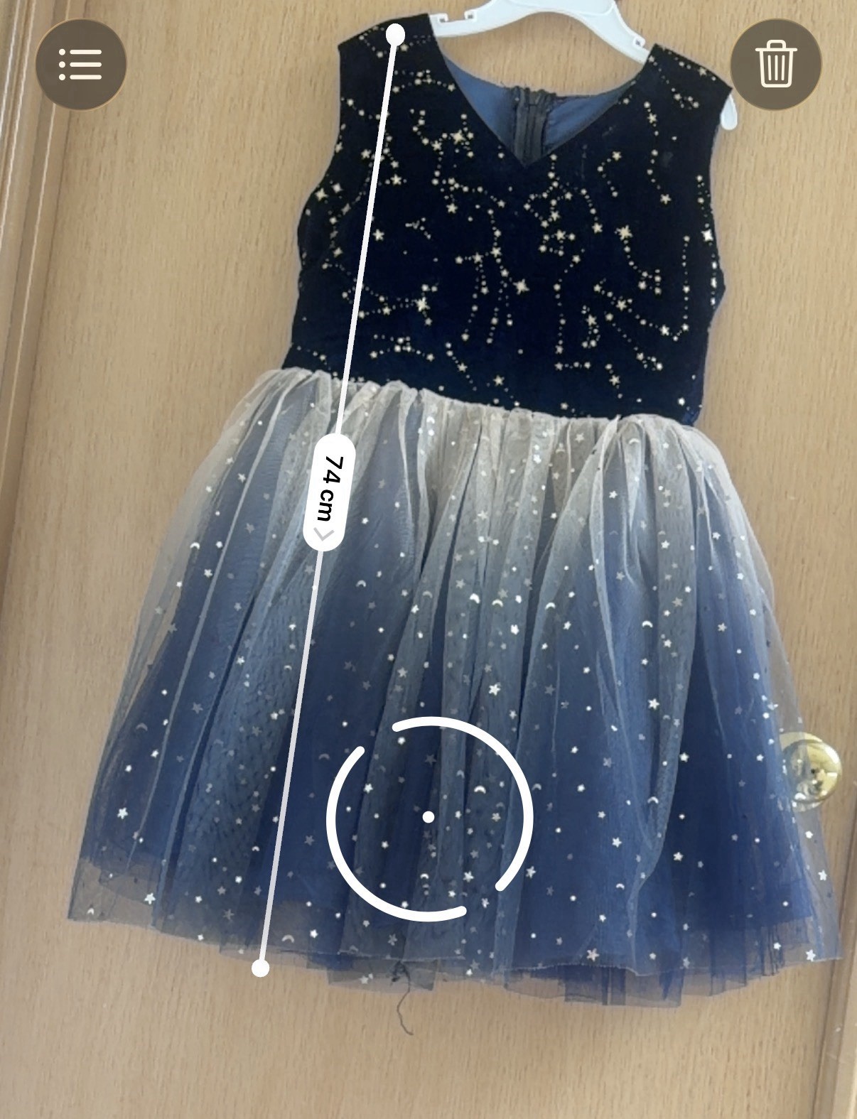 Navy Starburst Tulle Party Dress