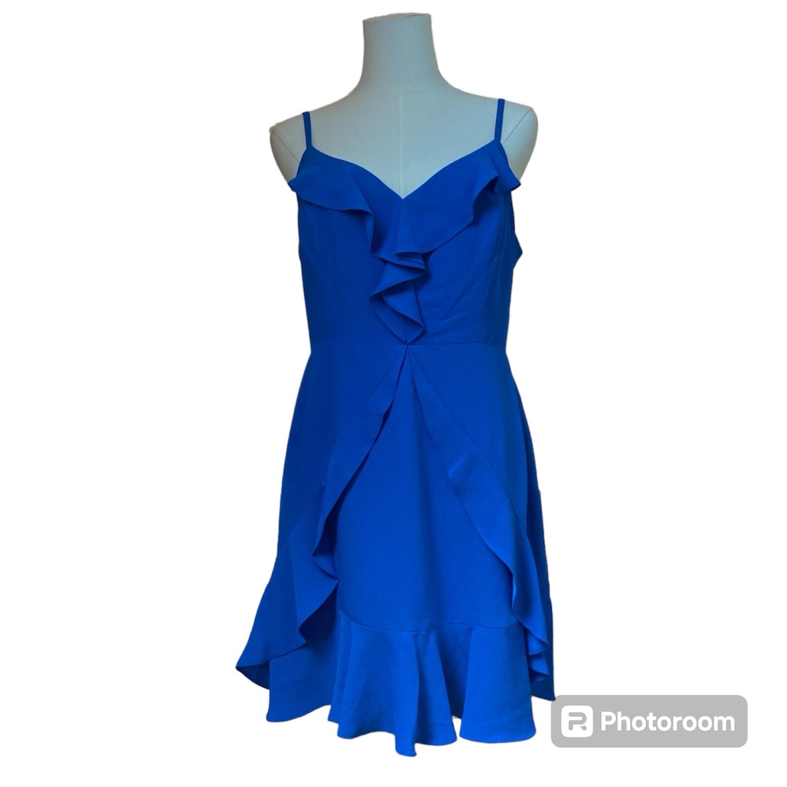 BCBGMAXAZRIA Women’s Dress Size 10 Larkspur Blue GTW6277826-396 Sleeveless Midi