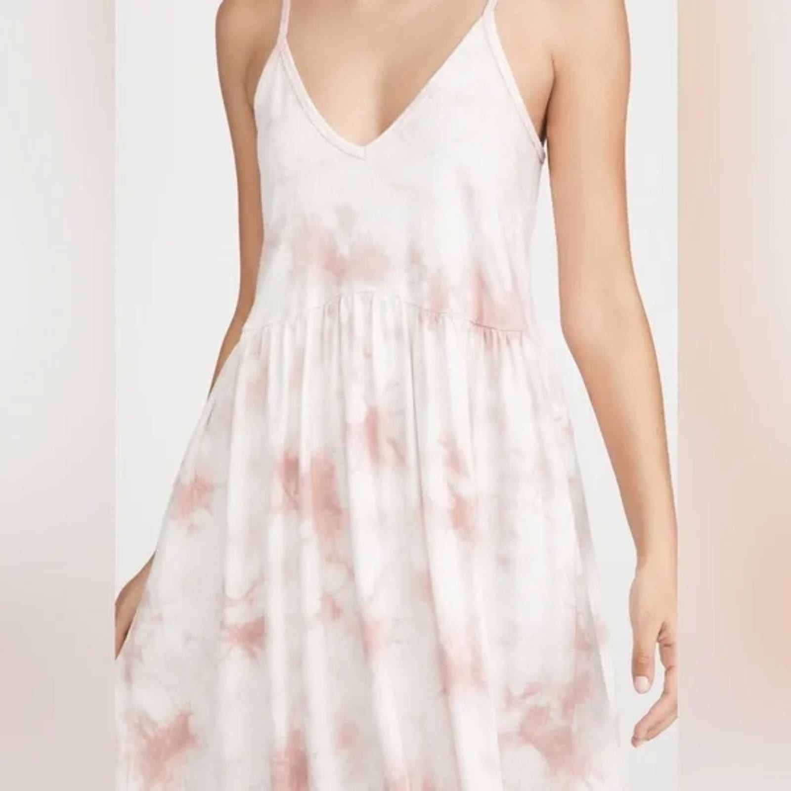 NWT REVOLVE Z Supply Hazy Cloud Print Dress Pink Blossom Medium