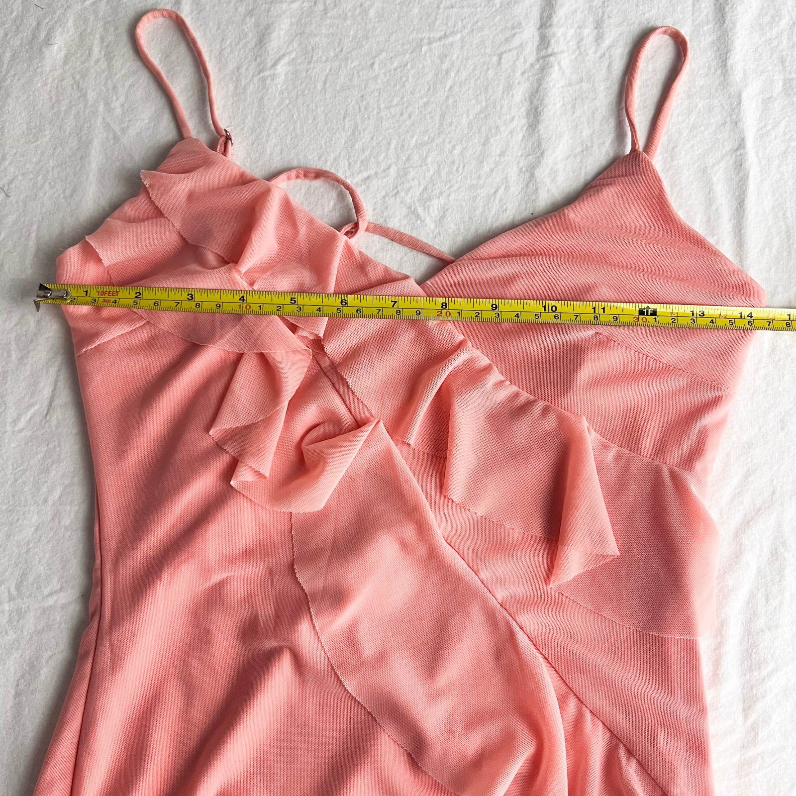 NWT Billy J Chantal Pink Maxi Dress Size 8 Y2K Tiered Ruffle Romantic Summer