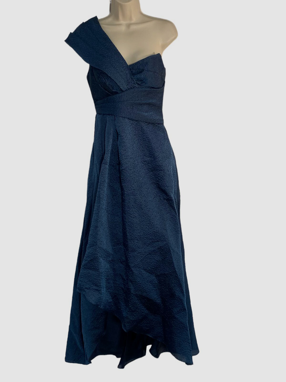 $895 Theia Women’s Blue Edith High-Low A-Line Gown Dress Size 6