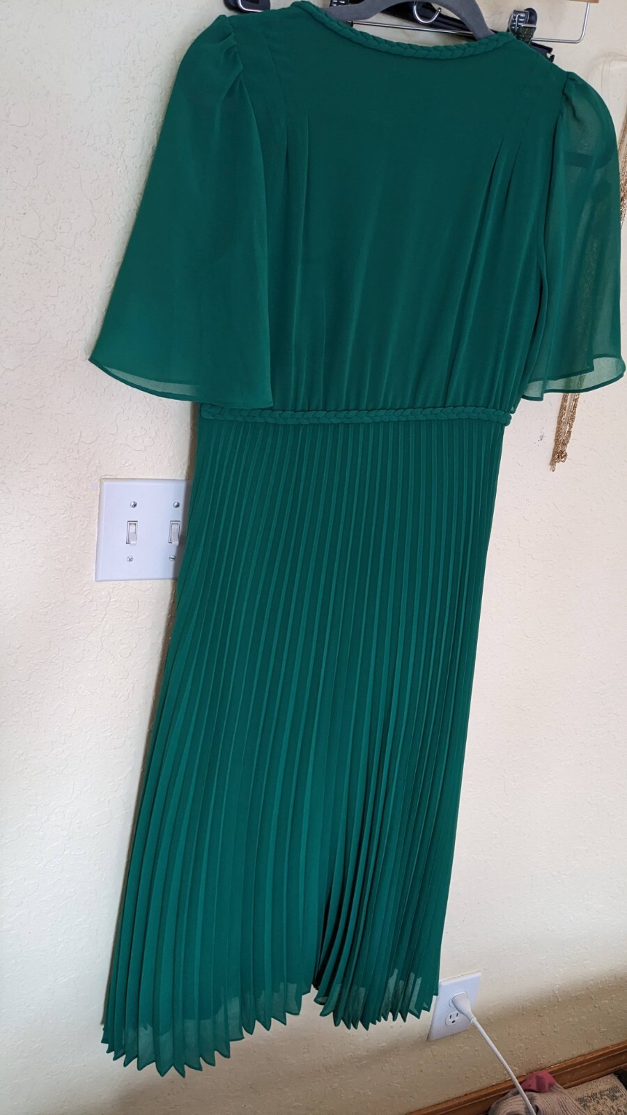 sezane florencia dress green 36 us 4