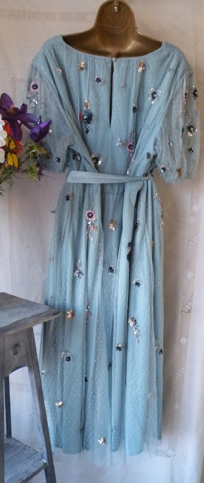 👗***** MONSOON PRE-OWNED “ROSALEE BLUE” DRESS SIZE 18******👗