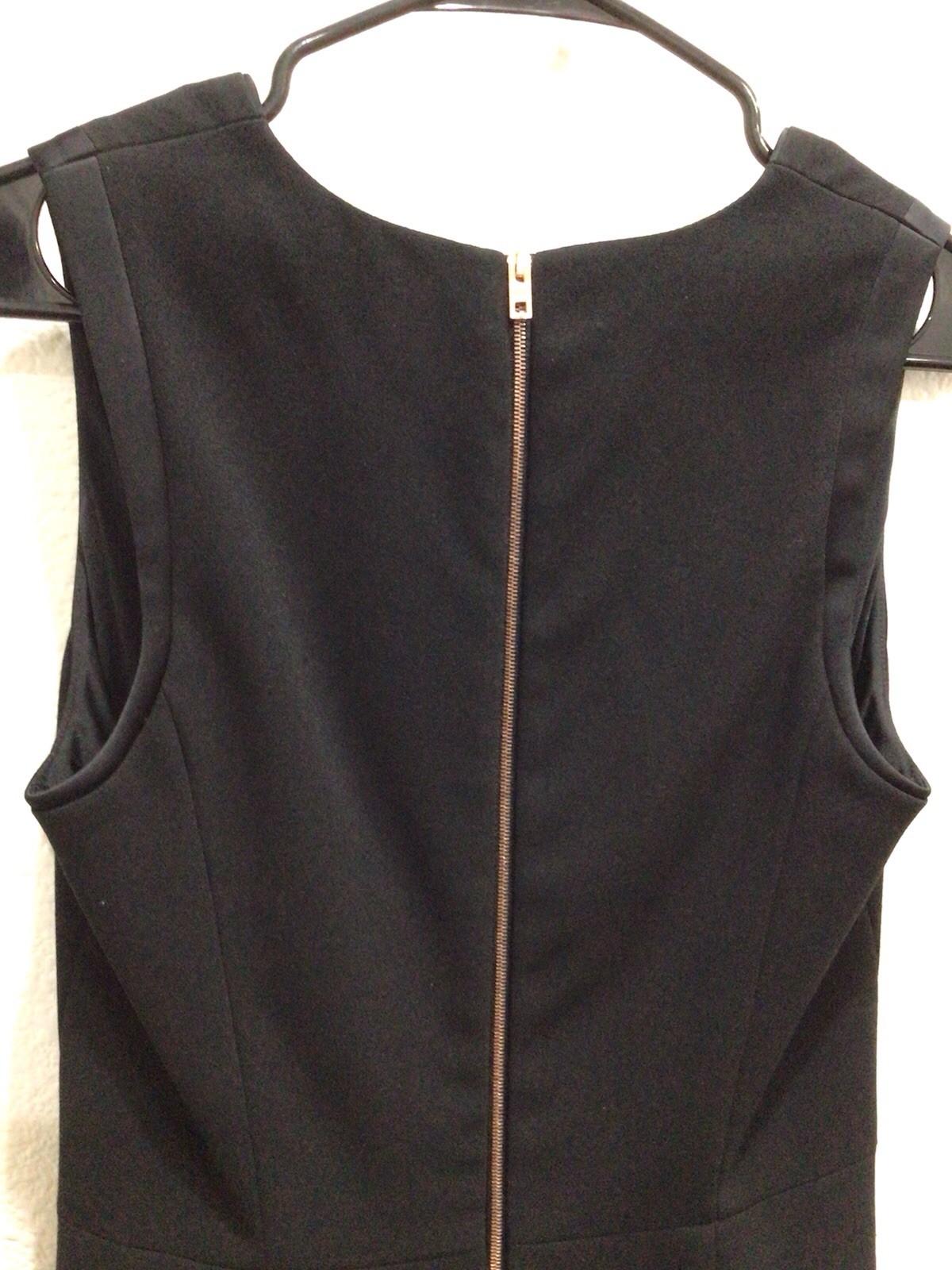 Rag & Bone Black Polyester/Wool Satin Trim Cocktail Sheath Dress Size 4