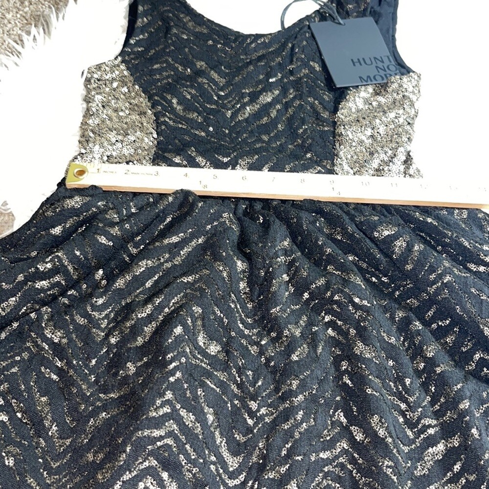 Revolve Hunt no more Dress Womens beaded sequined fit and flare lace mini NWT