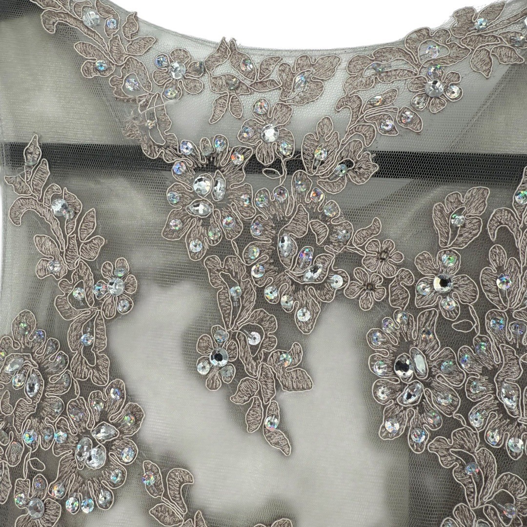 NWT Dancing Queen Sleeveless Sequin Embellished Formal Long Dress Gown Size XS