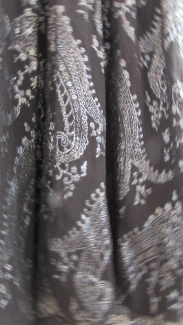 ERIN Black and Metallic Spaghetti Strap Party Dress Sz 2 Compare at $98