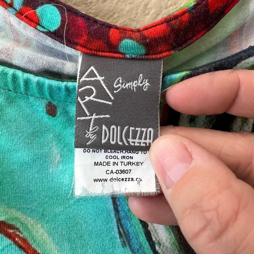 Simply Art by Dolcezza abstract designer dress size M