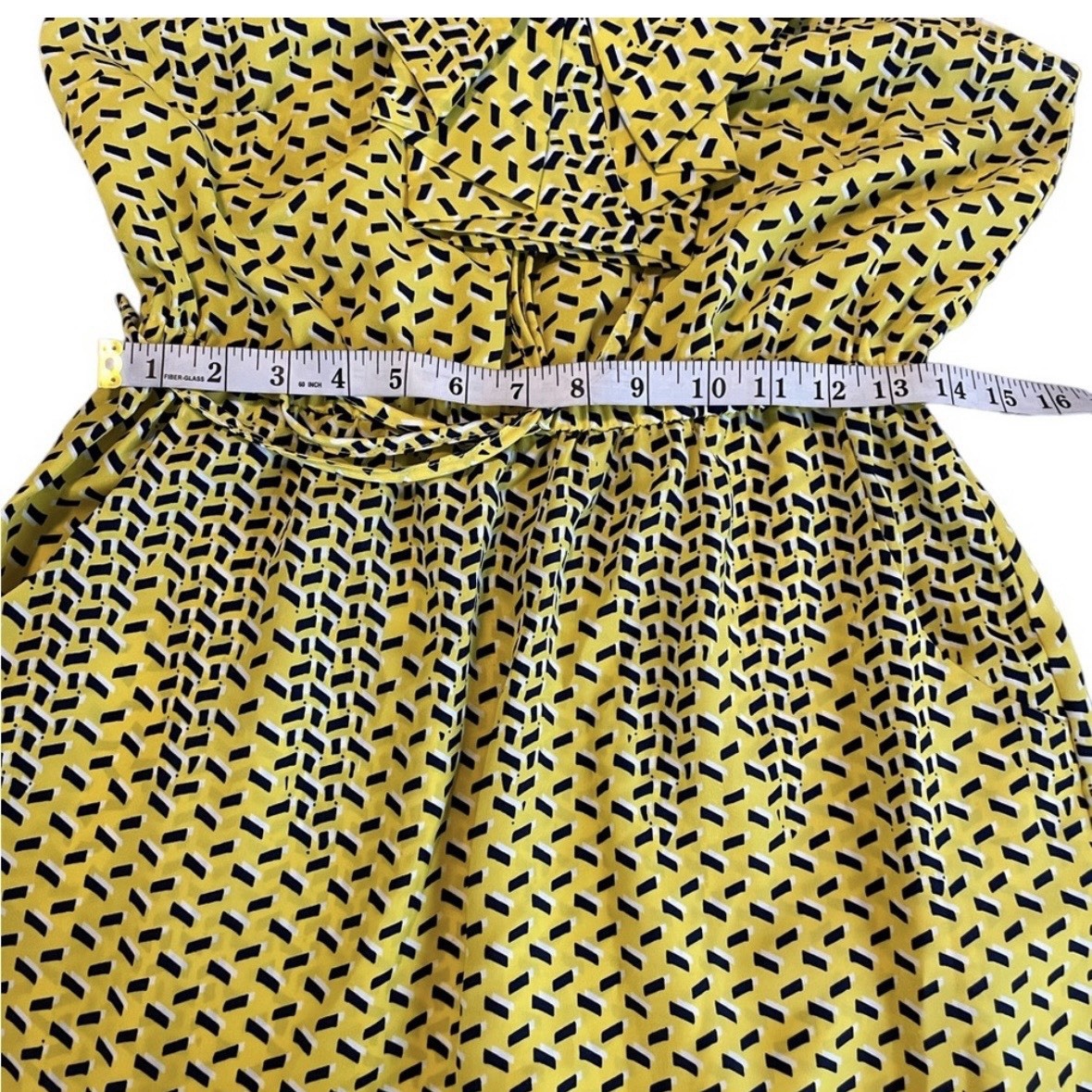Bebop Yellow and Black Pullover Summer Sleeveless Size Large Dress