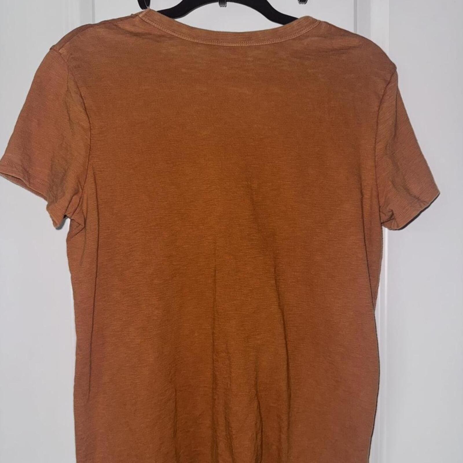 Universal Thread Orange V-Neck T-Shirt Dress Size M