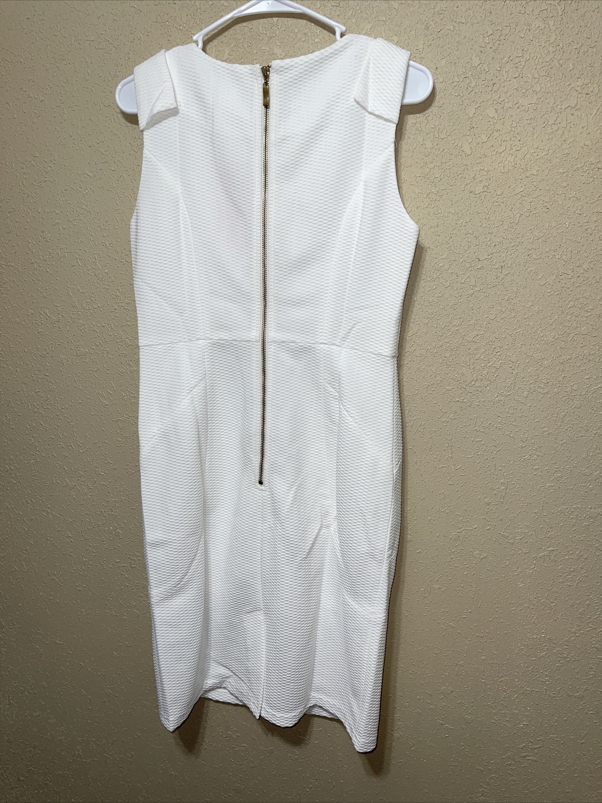 Easley Dress Ladies WHITE BACK ZIP SZ M NEW