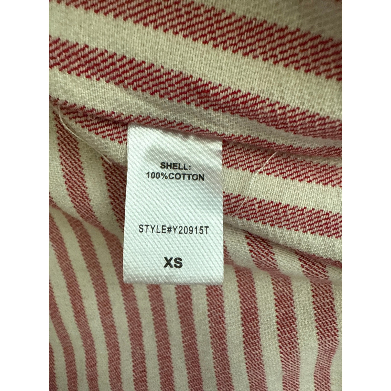 Tuckernuck Oversized Red Stripe Sullivan Embroidered Canvas Caftan Size XS