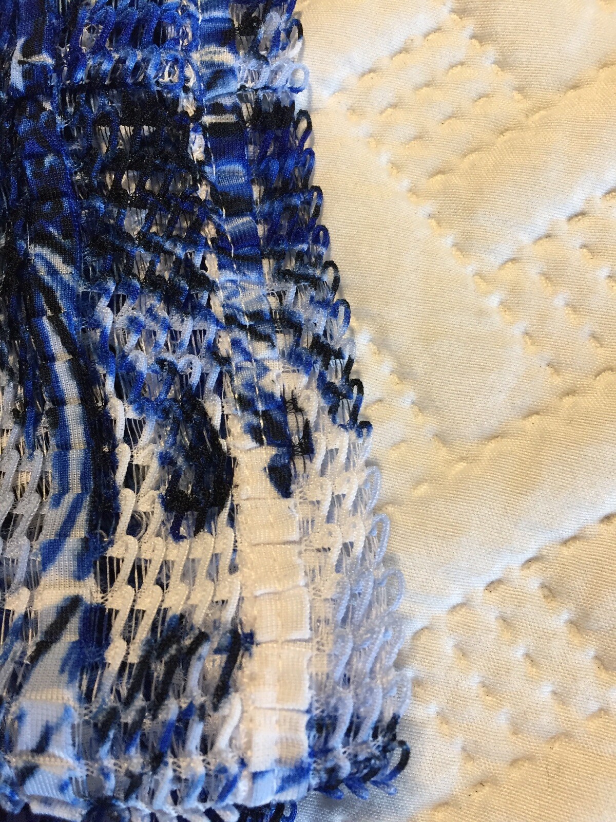 Picadilly Fashions Dress Size Small Sleeveless Stretchy White & Blue NWT $100