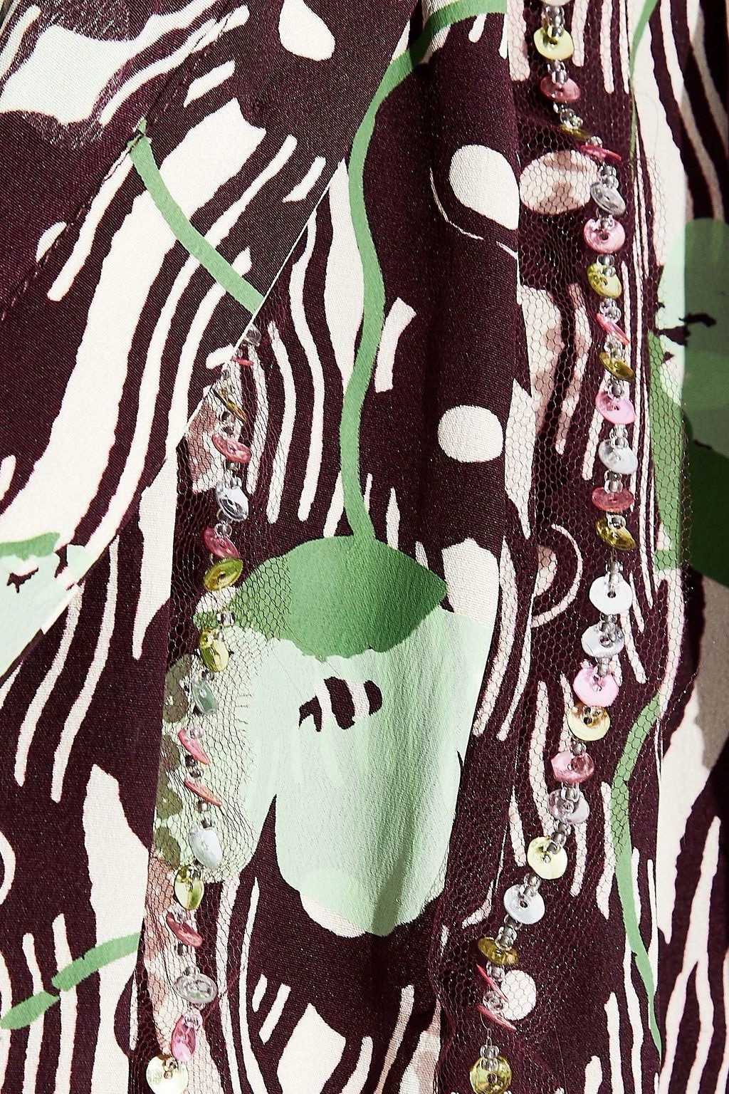 £3400 Valentino Runway PF17 Silk Floral Pleated Dress IT38 UK6 US2 NWT