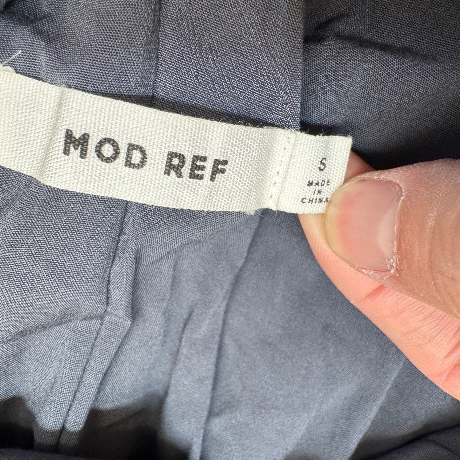 MOD REF Dress Womens Small Gray Midi Minimalist Boho Summer