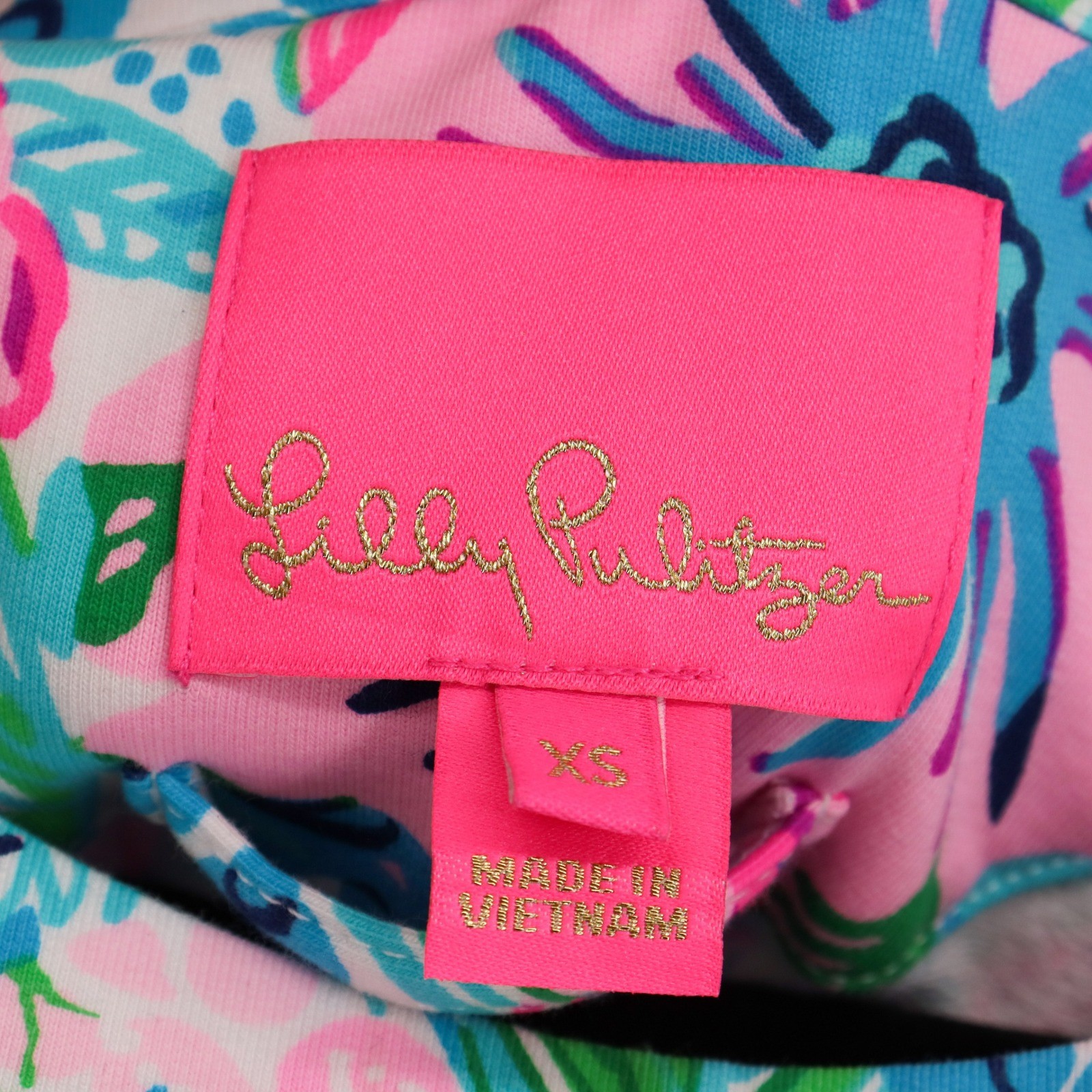 Lilly Pulitzer Harriet Dress Mandevilla Baby Paradise Petals Size XS Belted