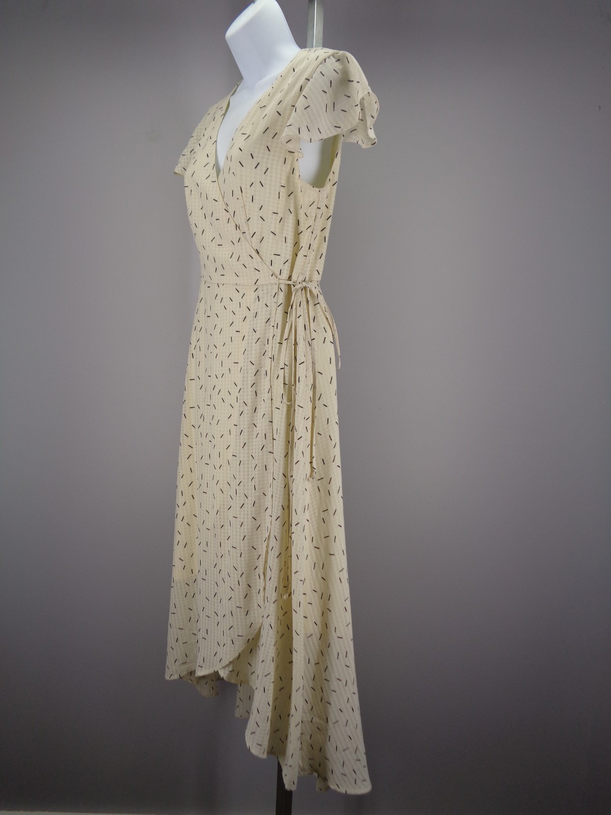 Mod Ref High Low Wrap Dress Size Medium New