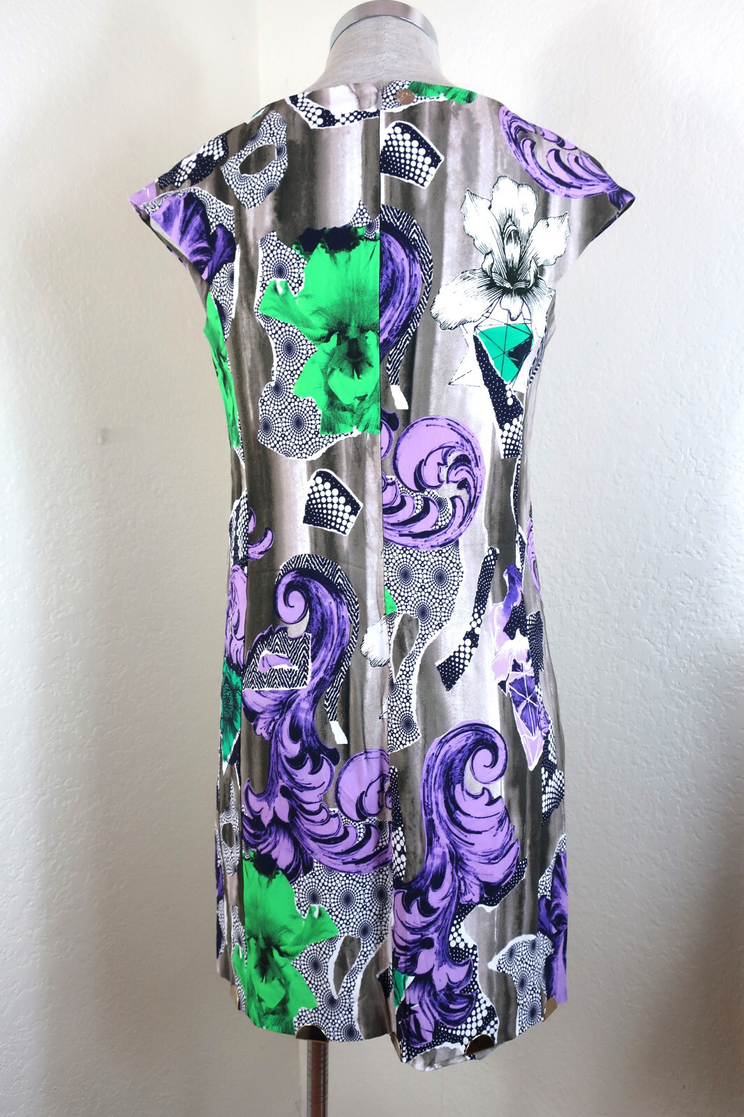 VERSACE Collection Cocktail Bodycon Sheat Dress Embellished Small Med 40 6 7 8