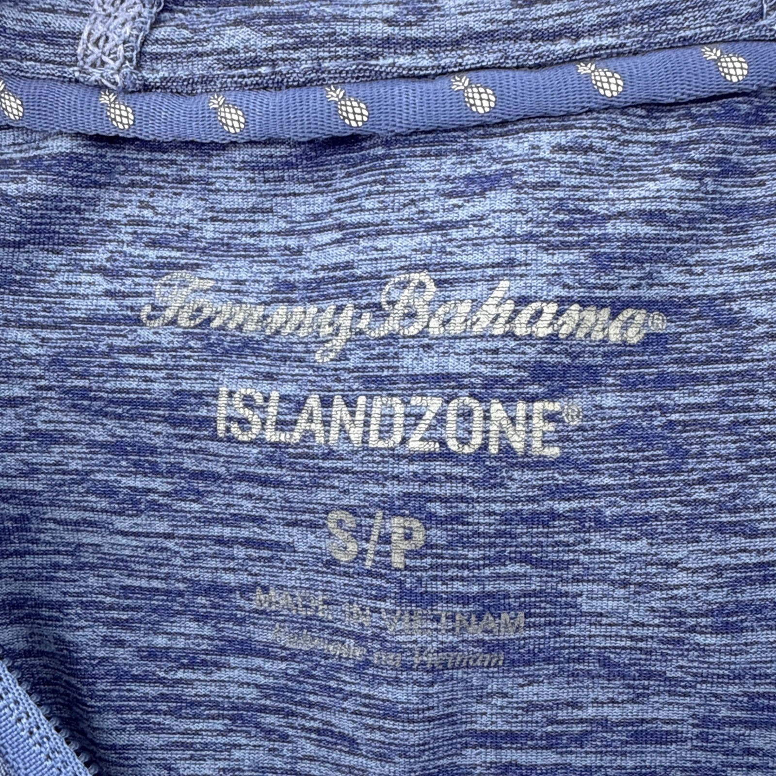 Tommy Bahama Ariana Blue Heather IslandZone Hooded Half Zip Sleeveless Dress
