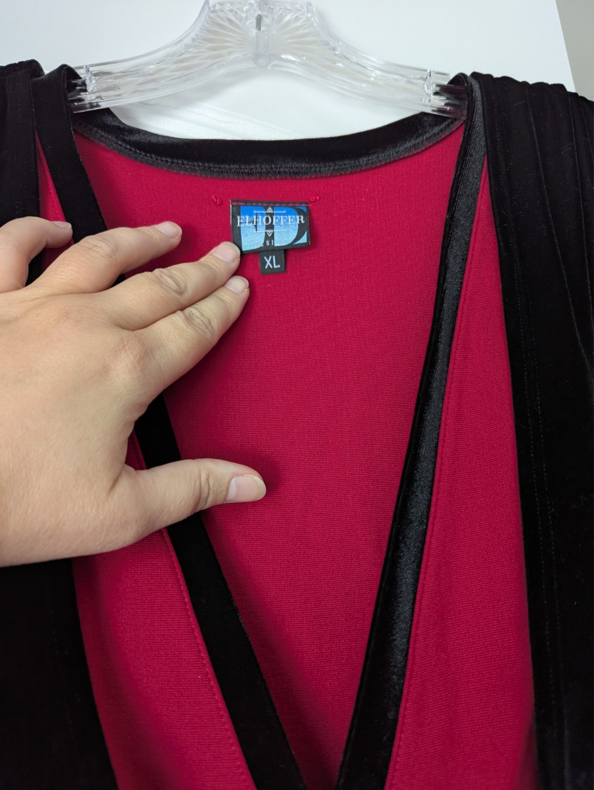XL Elhoffer Design Red Black Velvet Galactic Decoy Star Wars Dress SDCC