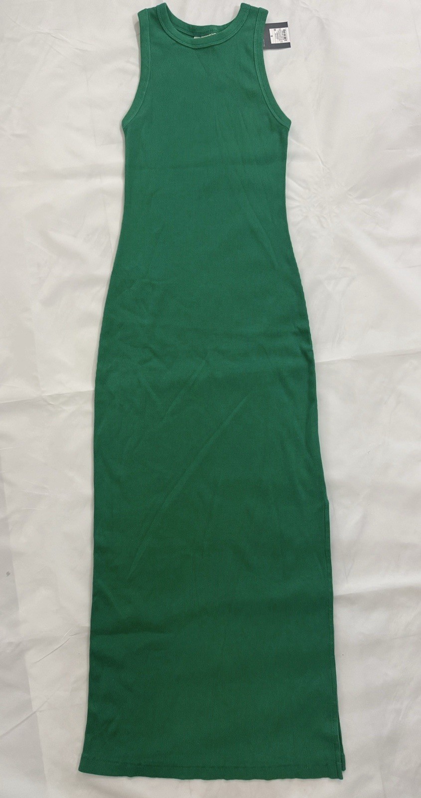 Universal Thread Women’s Ribbed Maxi Tank Dress Green Sleeveless Small Size